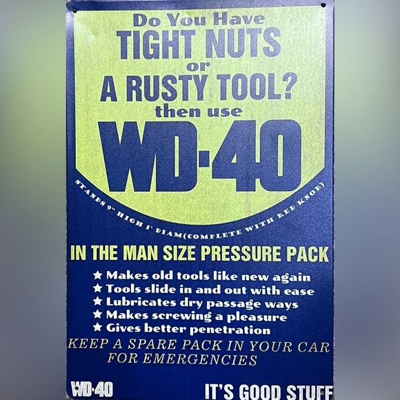 #111 Brand New WD40 sign - Picture 2 of 2
